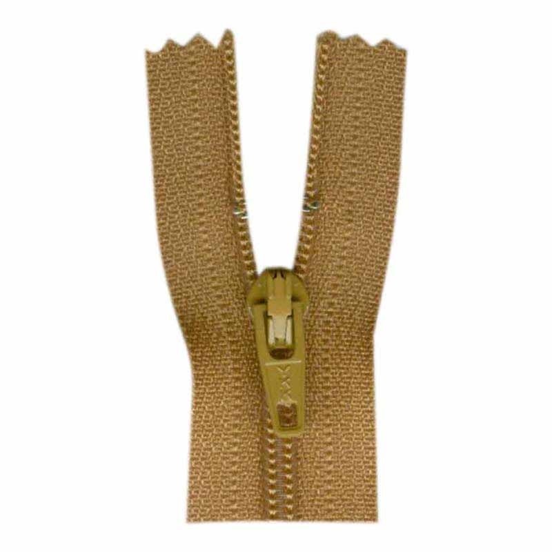 COSTUMAKERS General Purpose Closed End Zipper 18cm (7) – Golden Brown – 1700
