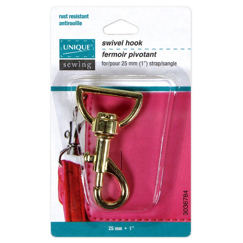 UNIQUE SEWING Swivel Hook – 25mm (1) – Gold