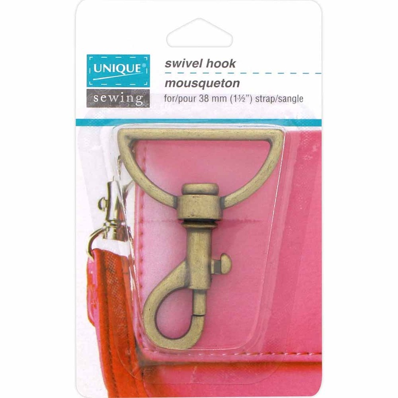 UNIQUE SEWING Swivel Hook – 38mm (1) – Antique Gold