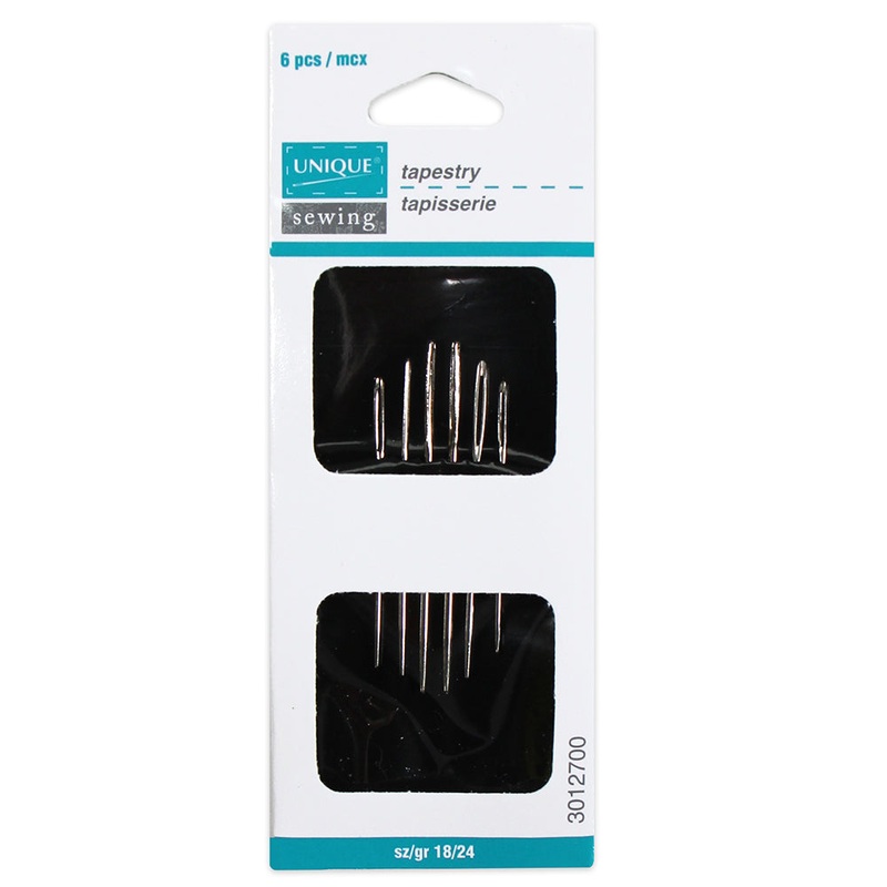 UNIQUE SEWING Tapestry Needles – sizes 18/24 – 6pcs VTNX59482433