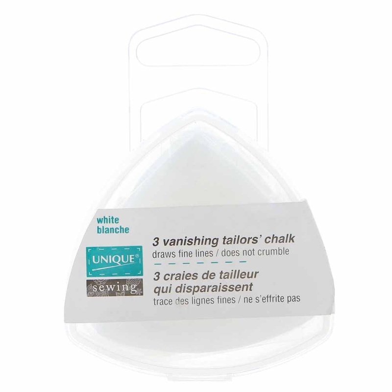 UNIQUE SEWING Vanishing Tailor’s Chalk – White – 3 pcs