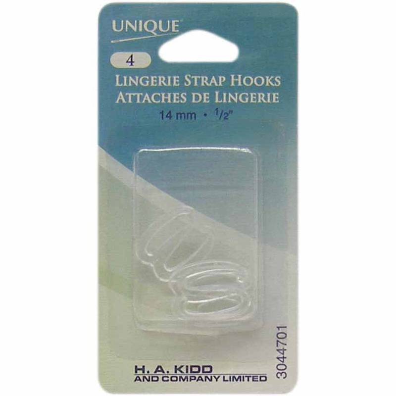 UNIQUE SEWING Strap Hook Clear – 14mm () – 4pcs