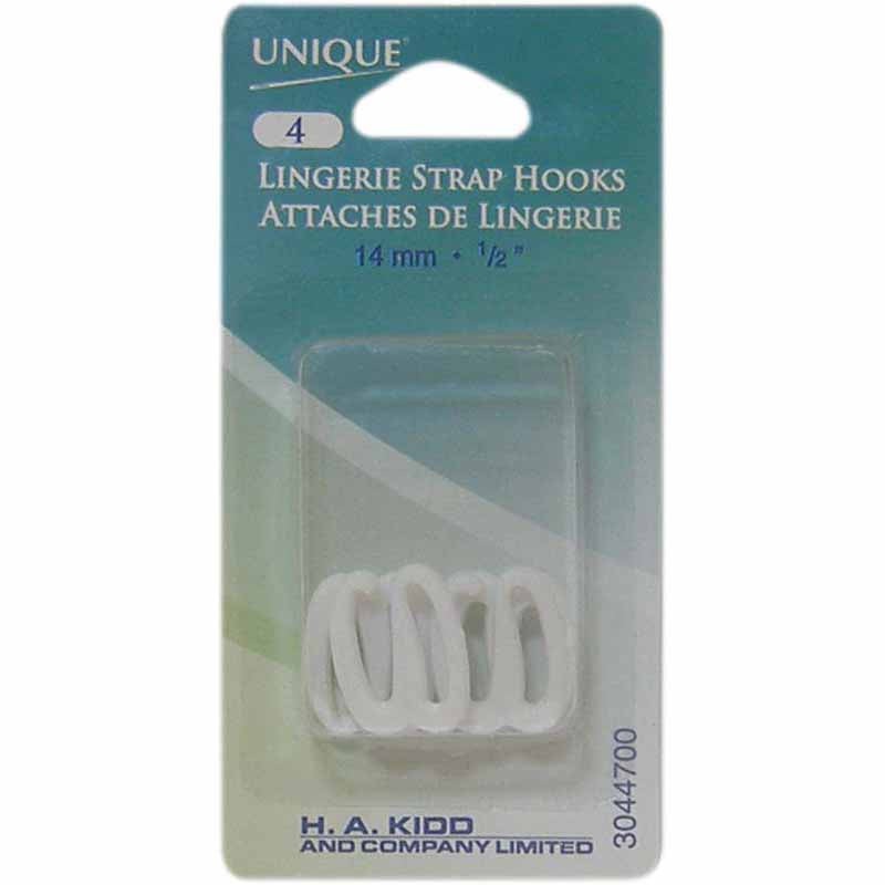 UNIQUE SEWING Strap Hook White – 14mm () – 4pcs