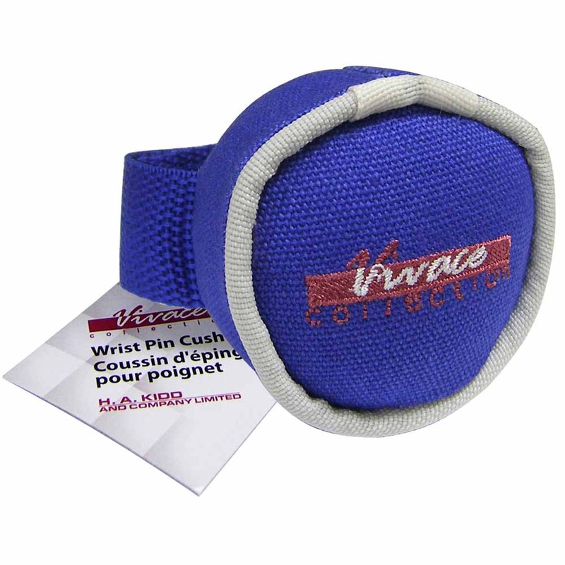 VIVACE Wrist Pin Cushion Canvas Blue