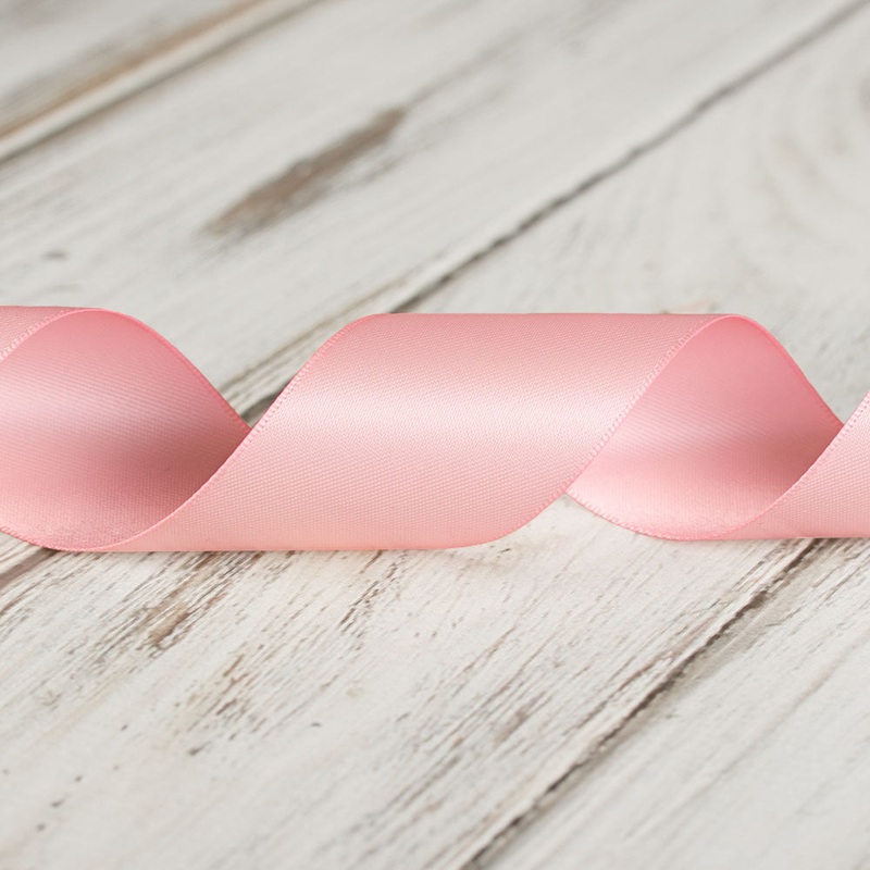 38mm Double Faced Satin Ribbon – Light Pink
