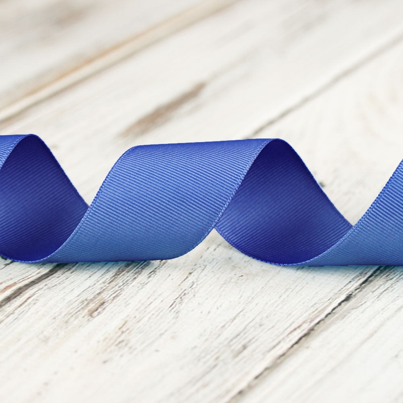 38mm Grosgrain Ribbon – Med Blue