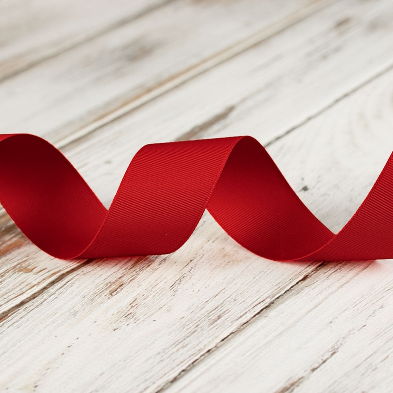 38mm Grosgrain Ribbon – Red