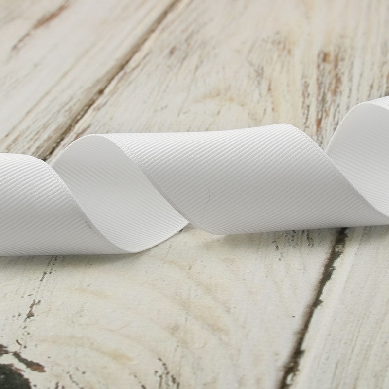 38mm Grosgrain Ribbon – White