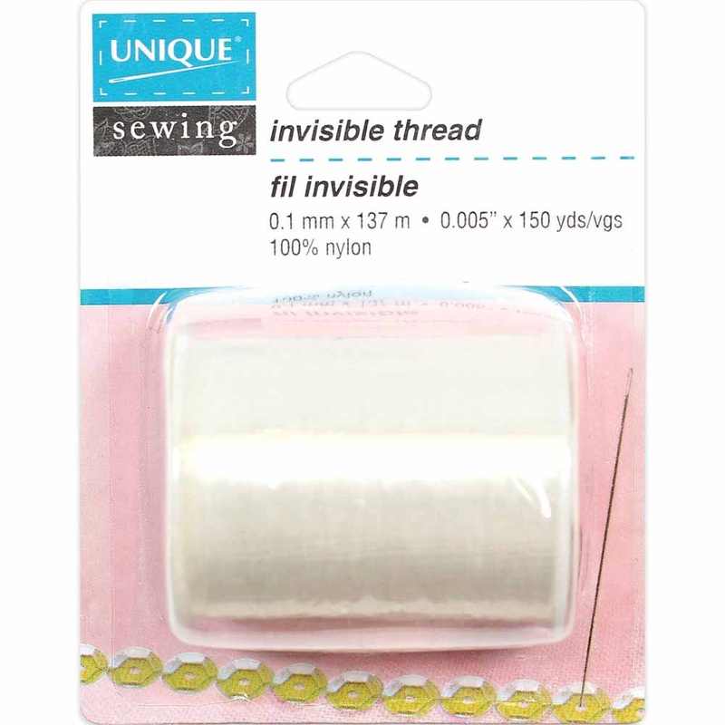 UNIQUE SEWING Ultra Fine Invisible Thread 137m – Clear