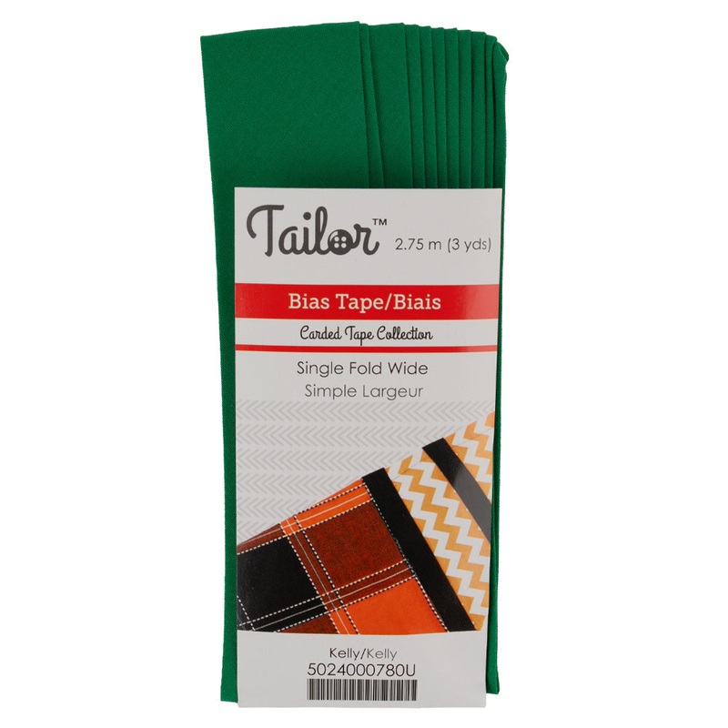 Wide Single Fold Bias Tape – Kelly