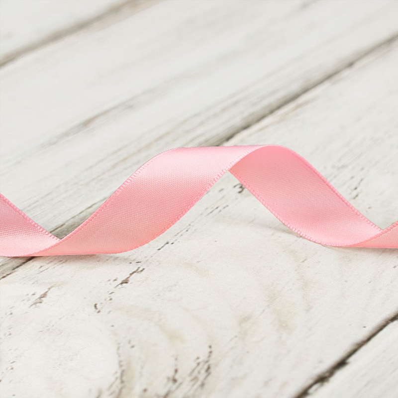 16mm Double Faced Satin Ribbon – Light Pink