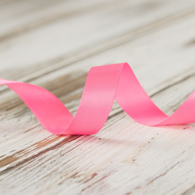 16mm Double Faced Satin Ribbon – Medium Pink