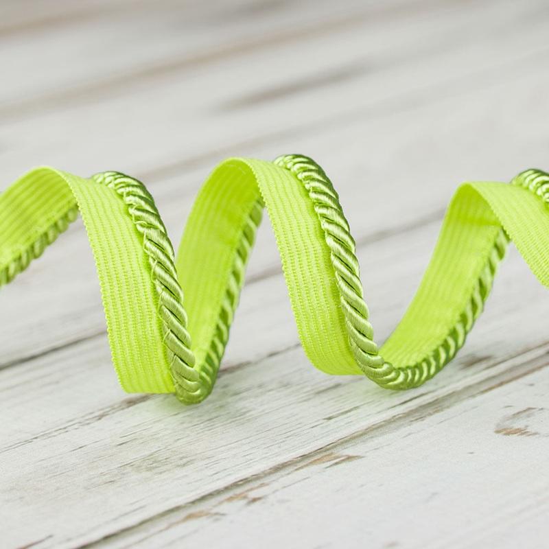 4mm Medium Twisted Cord w/Lip – Lime