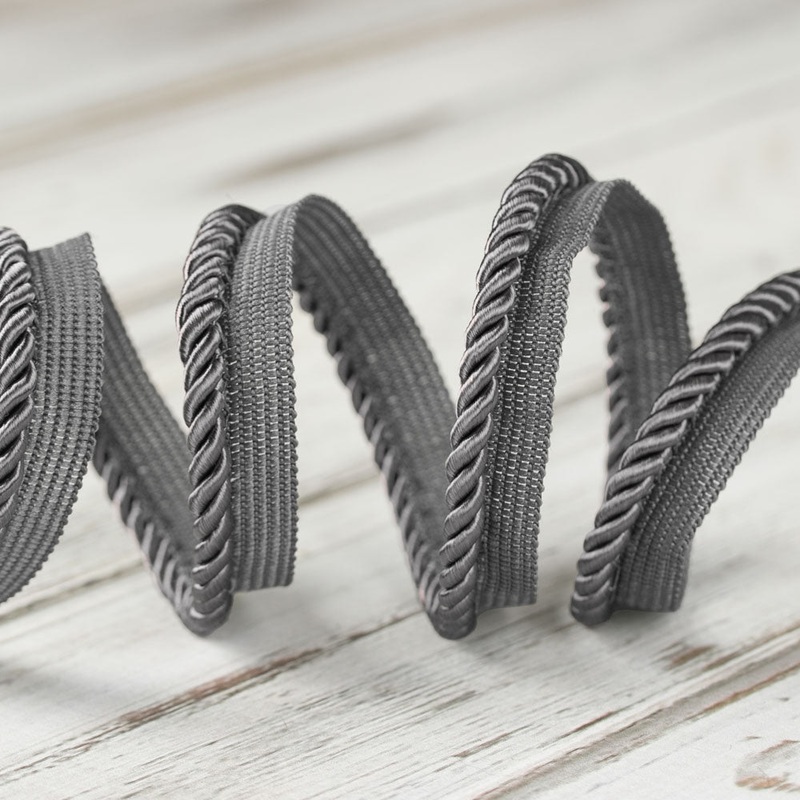 4mm Medium Twisted Cord w/Lip – Pewter