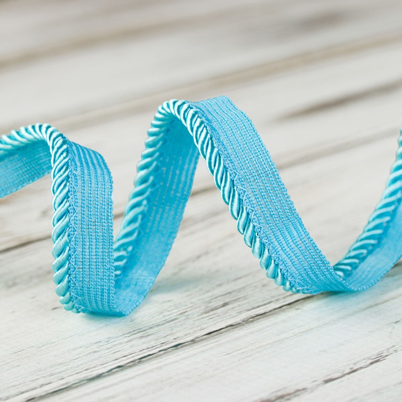 4mm Medium Twisted Cord w/Lip – Turquoise