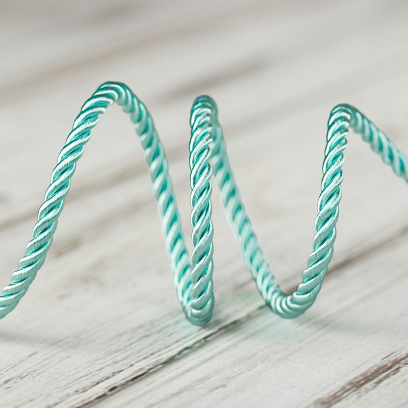 4mm Narrow Twisted Cord – Turquoise