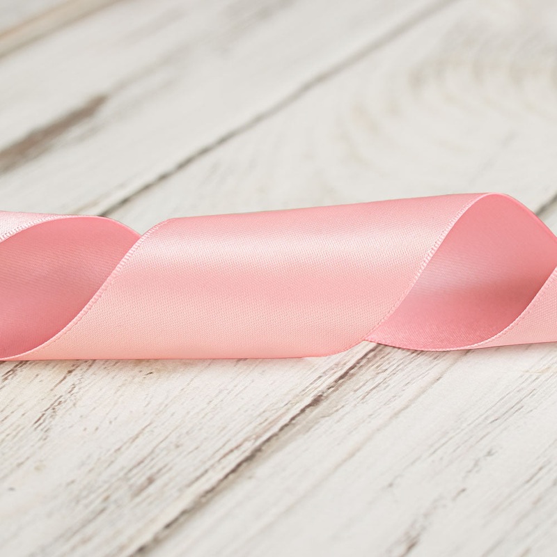 50mm Double Faced Satin Ribbon – Light Pink