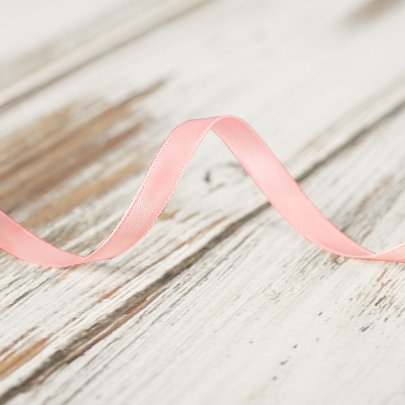 6mm Double Faced Satin Ribbon – Light Pink