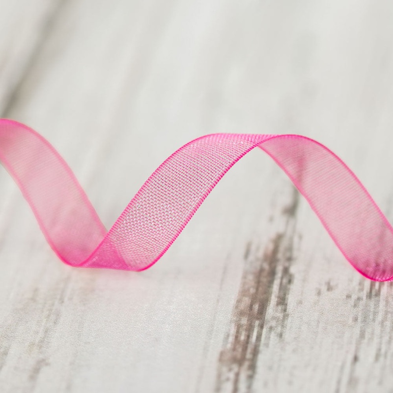 6mm Organza Ribbon – Hot Pink