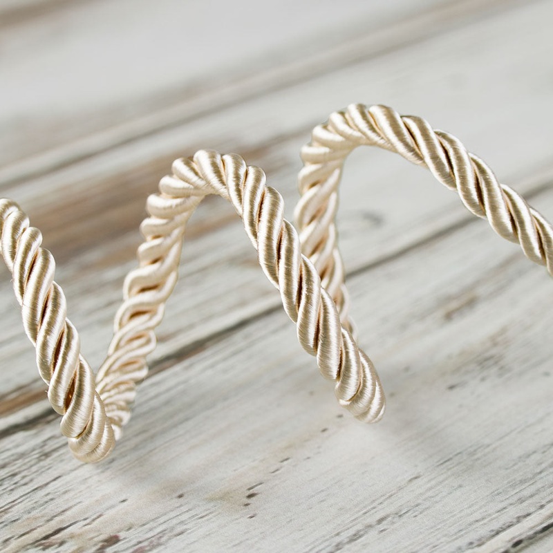 7mm Large Twisted Cord – Cream