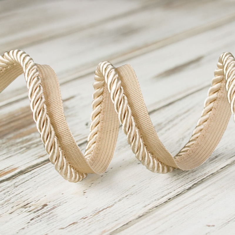 7mm Large Twisted Cord w/Lip – Cream