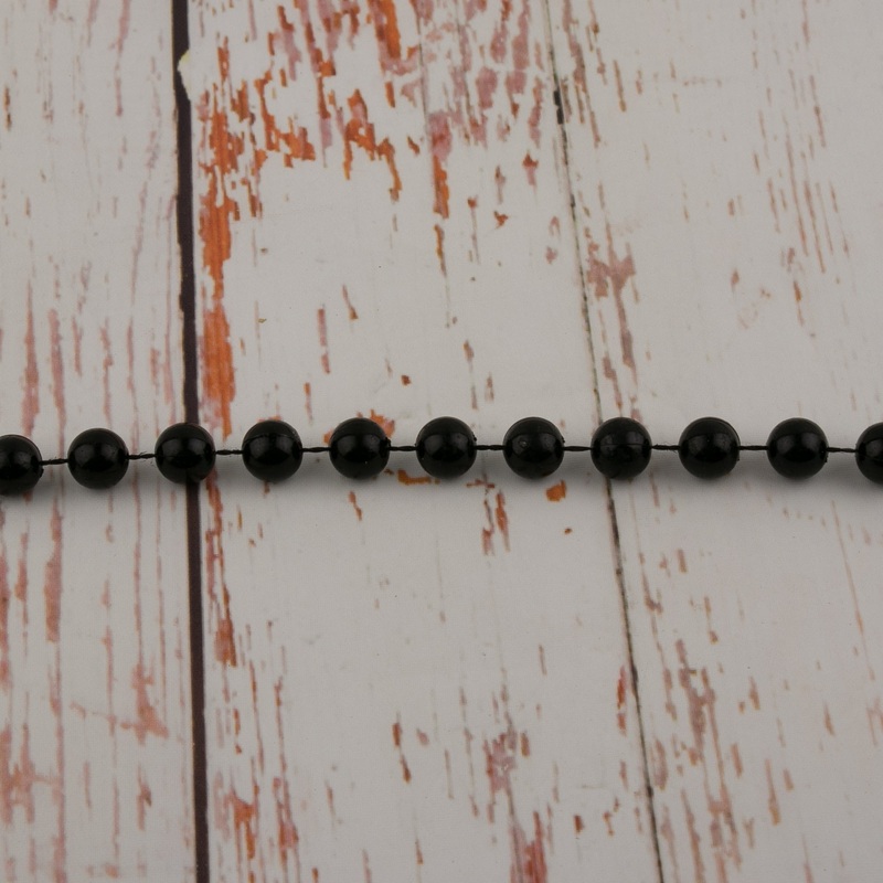 10mm Plastic Beads – Black