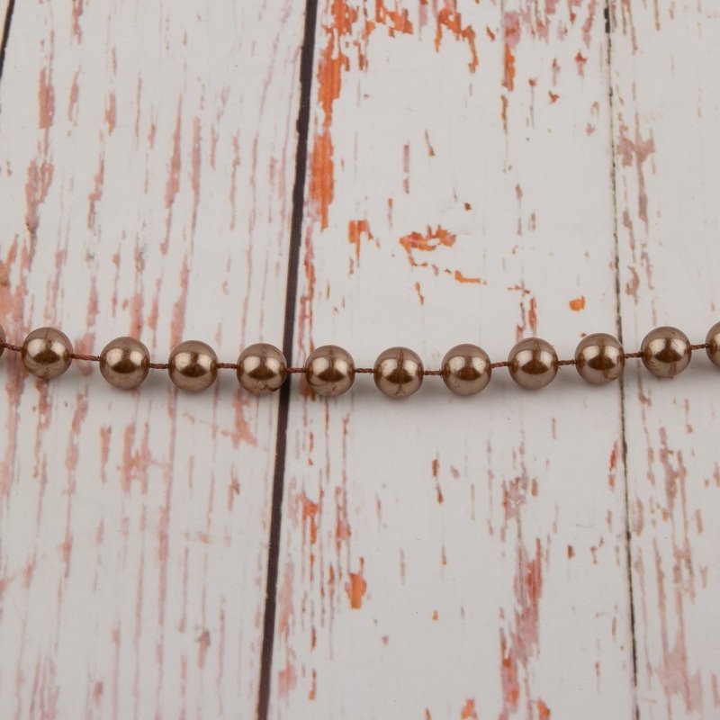 10mm Plastic Beads – Brown