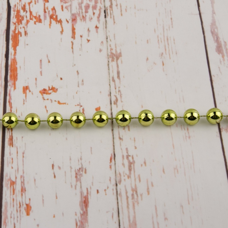 10mm Plastic Beads – Gold