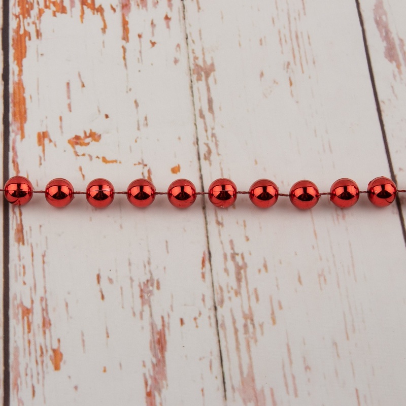 10mm Plastic Beads – Red