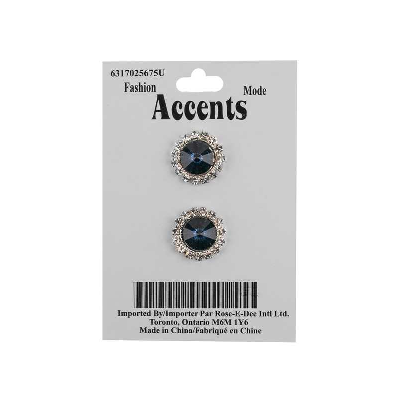 16MM RHINESTONE BUTTON – Royal Blue