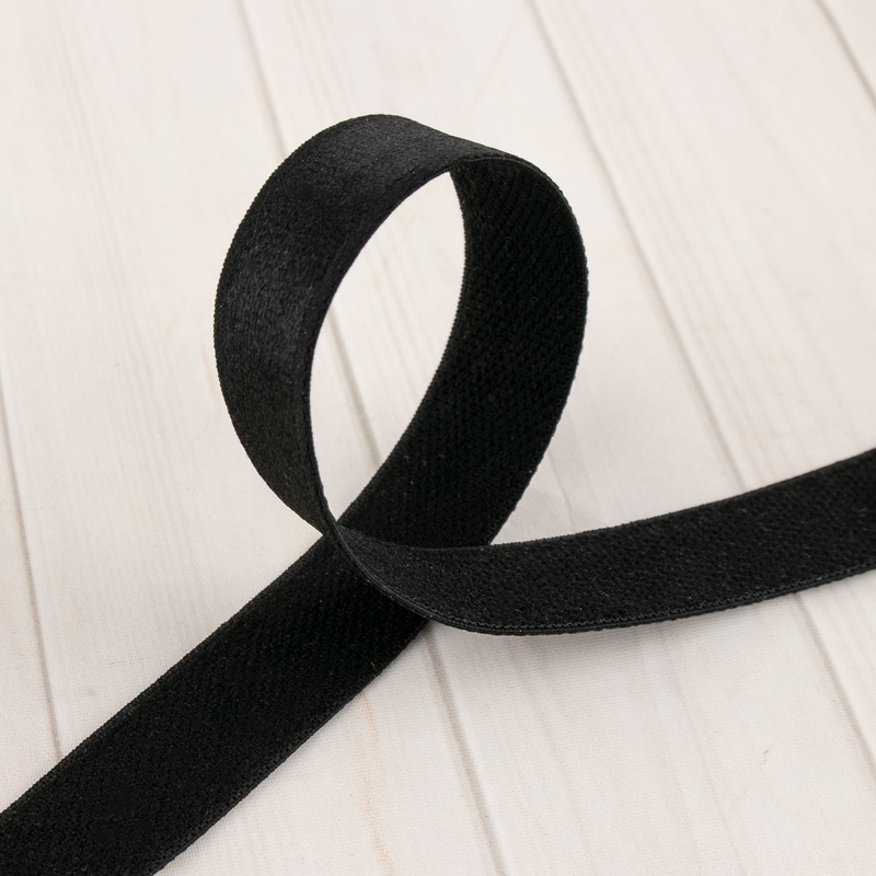 20mm Nylon/Spandex Bra Strap – Black