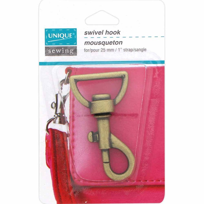 UNIQUE SEWING Swivel Hook – 25mm (1) – Antique Gold