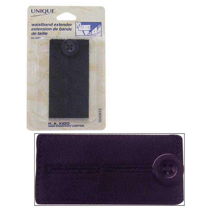 UNIQUE SEWING Waistband Extender with Button – Navy