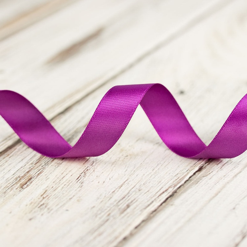16mm Double Faced Satin Ribbon – Ultra Violet