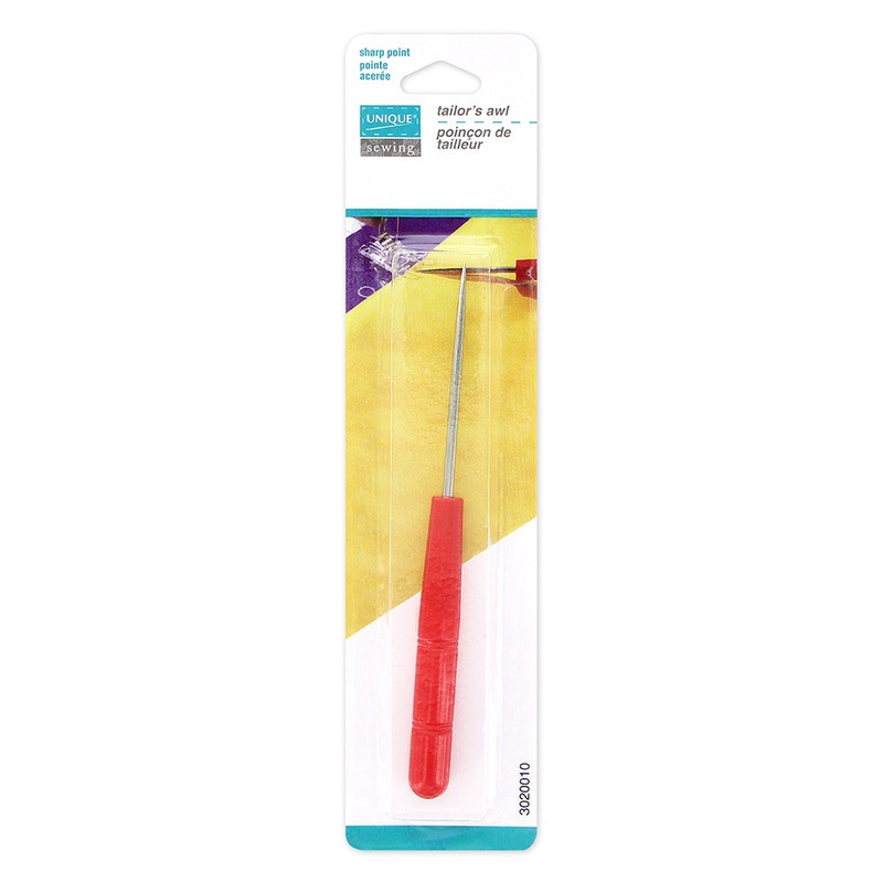 UNIQUE SEWING Tailor’s Awl Red Handle