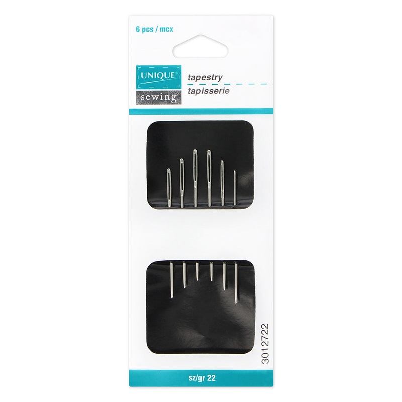 UNIQUE SEWING Tapestry Needles – size 22 – 6pcs