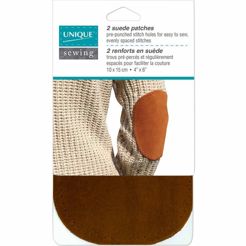 UNIQUE SEWING Suede Patch Beige – 10 x 15cm (4 x 6) – 2pcs