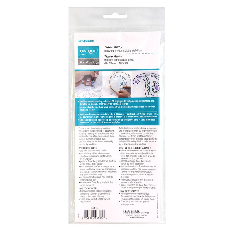 UNIQUE Trace Away Water Stabilizer Film – 46 x 99cm (18 x 39)