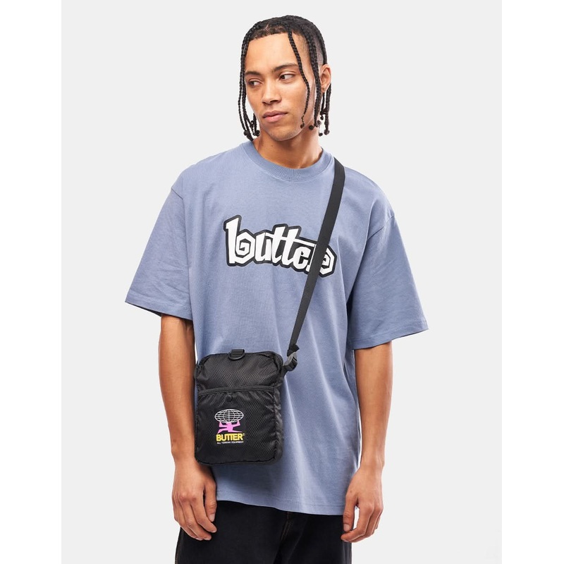 Butter Goods Ripstop Side Bag – Black
