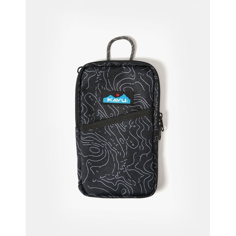Kavu Essential Case Cross Body Bag – Black Topo