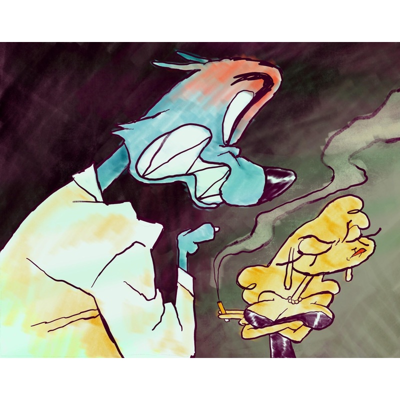 wolf detective8x8 Sample.