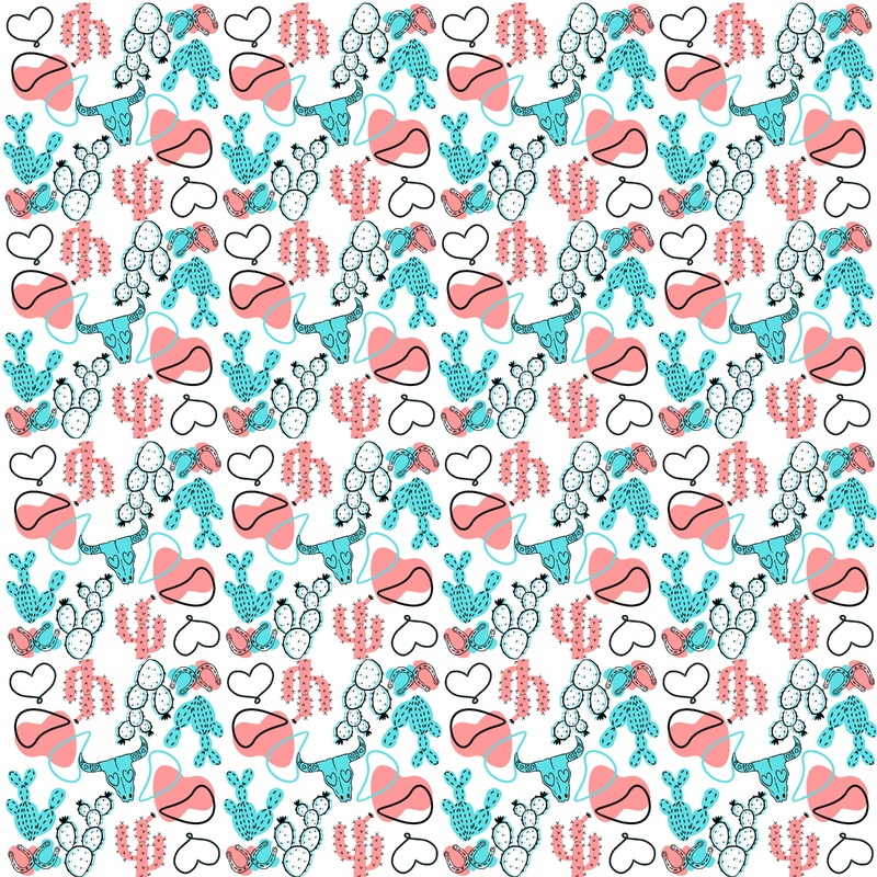 Whimsical Western Pattern