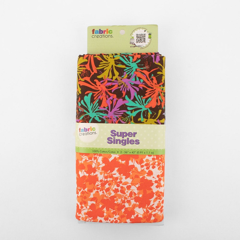 2 yard pre-cut cotton prints – Maui sunset – Orange