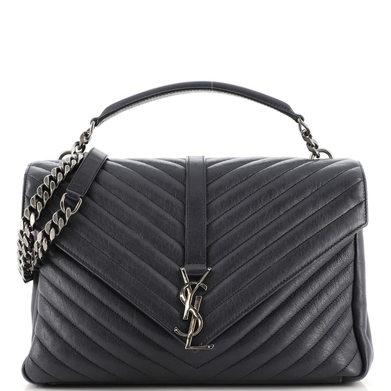 Classic Monogram College Bag Matelasse Chevron Leather Large S744817048286