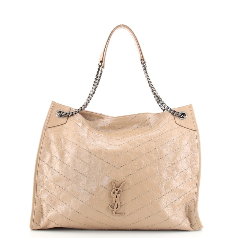 Niki Shopping Tote Matelasse Chevron Leather Large S744817048336