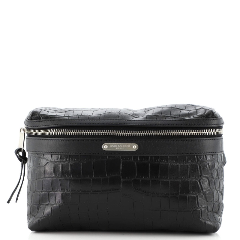 City Belt Bag Crocodile Embossed Leather S744817042886