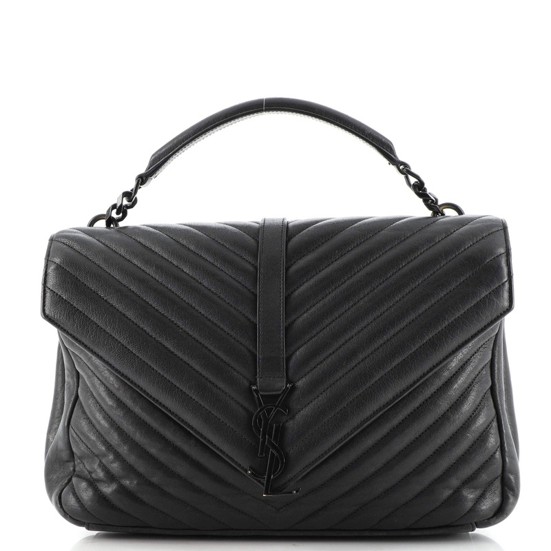 Classic Monogram College Bag Matelasse Chevron Leather Large S744817046649