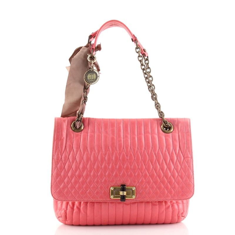 Happy Shoulder Bag Quilted Leather Medium S744817046156