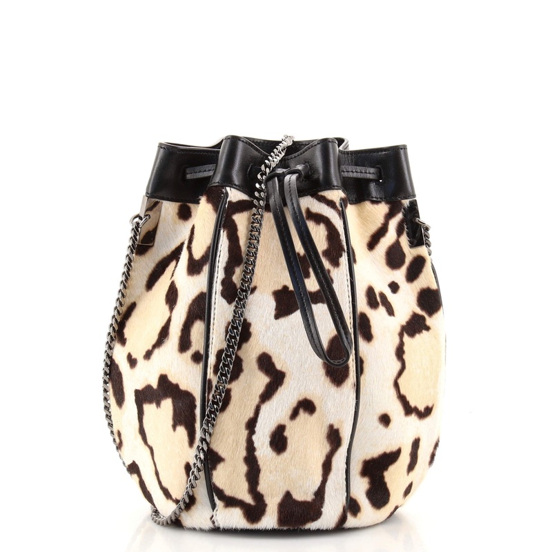 Talitha Bucket Bag Printed Pony Hair Medium