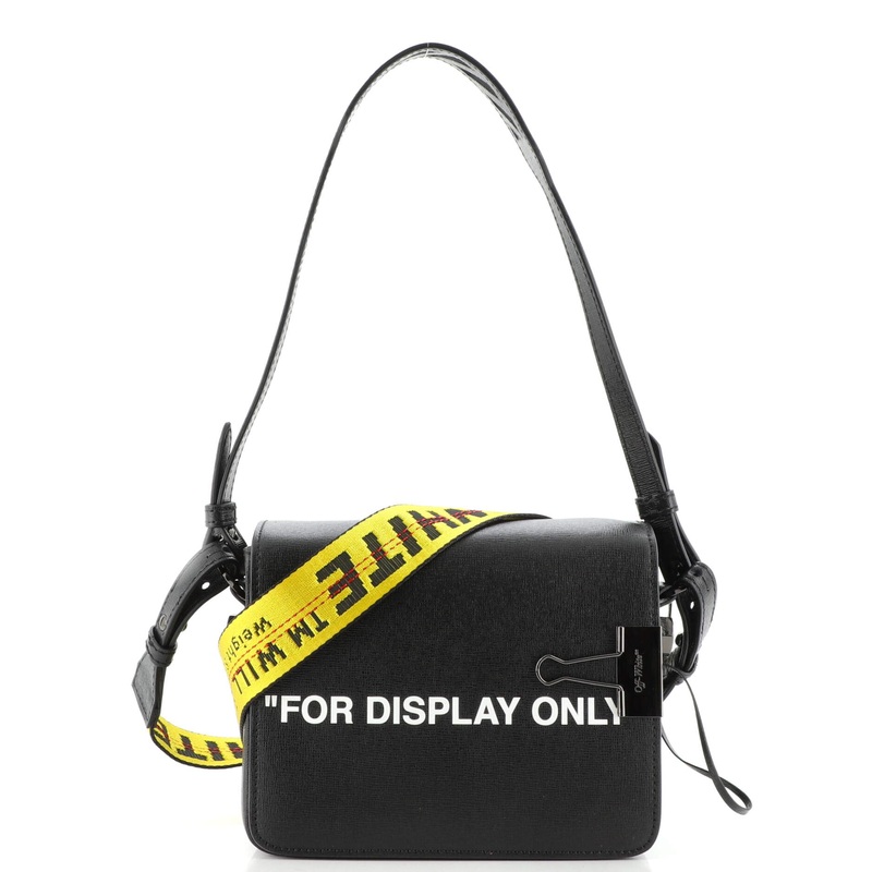 Binder Clip Flap Bag Printed Leather Small S744817039278